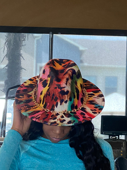 Multi Print Chain Fedora