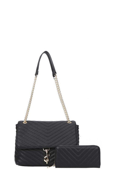 2 Piece Hot Chic Bag Black