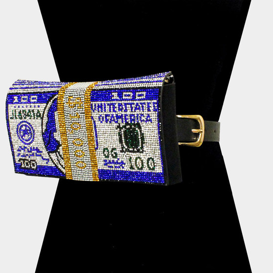 Money Bling Fanny Royal Blue