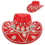 Rodeo Babe Cowgirl Cowboy Hat Red