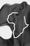 Africa Map Earrings White