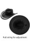 Rhinestone Cowgirl Hat Black