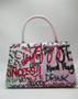Top Handle Graffiti Purse Pink