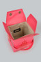 Take Out Box Clutch Neon Pink