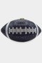 Rhinestone Football Clutch Bag Black