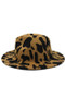 Cow Print Fedora Khaki