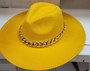 Mustard Red Chain Fedora
