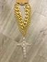 Gaudy Cross Necklace