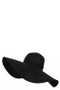 Big Straw Floppy Sun Hat Black