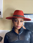 Luxe Band Fedora Rust