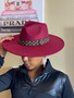 Luxe Band Fedora Burgundy