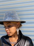 Luxury Bling Fedora Silver