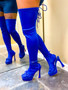Sock Boots Royal Blue
