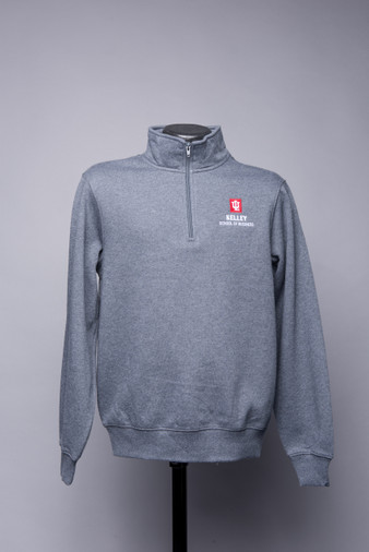 White Unisex 1/4 Zip Pullover