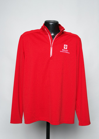 White Unisex 1/4 Zip Pullover