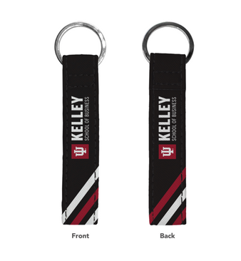 Black Vegan Leather Key Ring