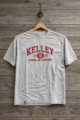 SS Heather Grey Kelley Logo Tee
