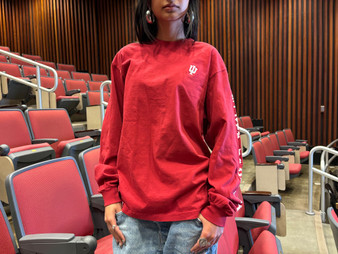 Long Sleeve Tailgate Tee (Crimson)