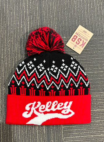 Classic Kelley Script Intarsia Knit Beanie