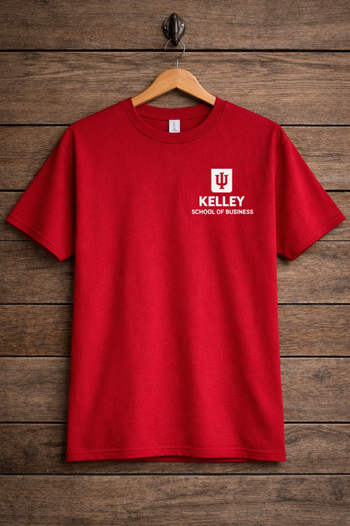 Short Sleeve Unisex Kelley Logo Tee Shirt.  100% Cotton