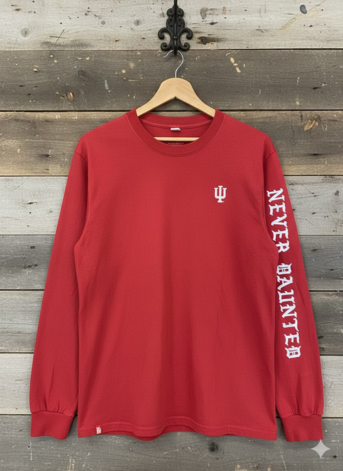 Long Sleeve Tailgate Tee (Crimson)