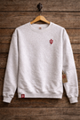 Front image with IU Trident embroidered on the left heart crest and our KSB tag at the hem.