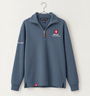 A versatile navy quarter-zip designed for everyday campus wear, featuring the IU trident logo with Kelley School of Business embroidery on the chest.