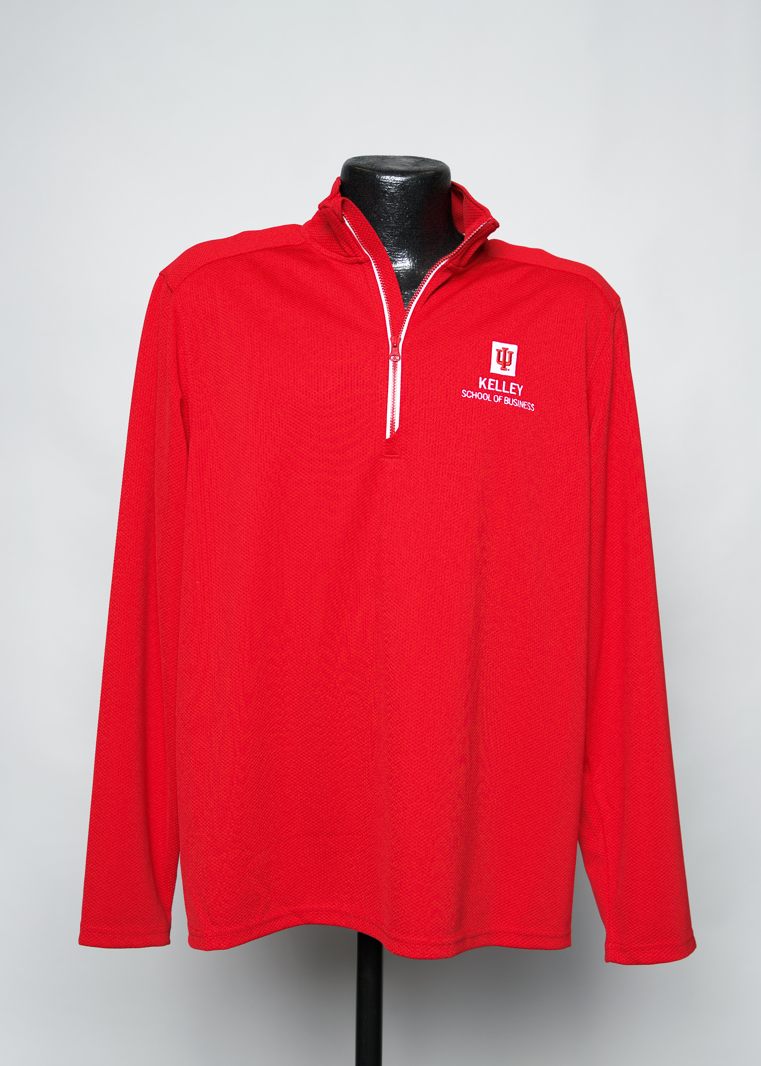 MEN'S RED ATHLETIC 1/4 ZIP