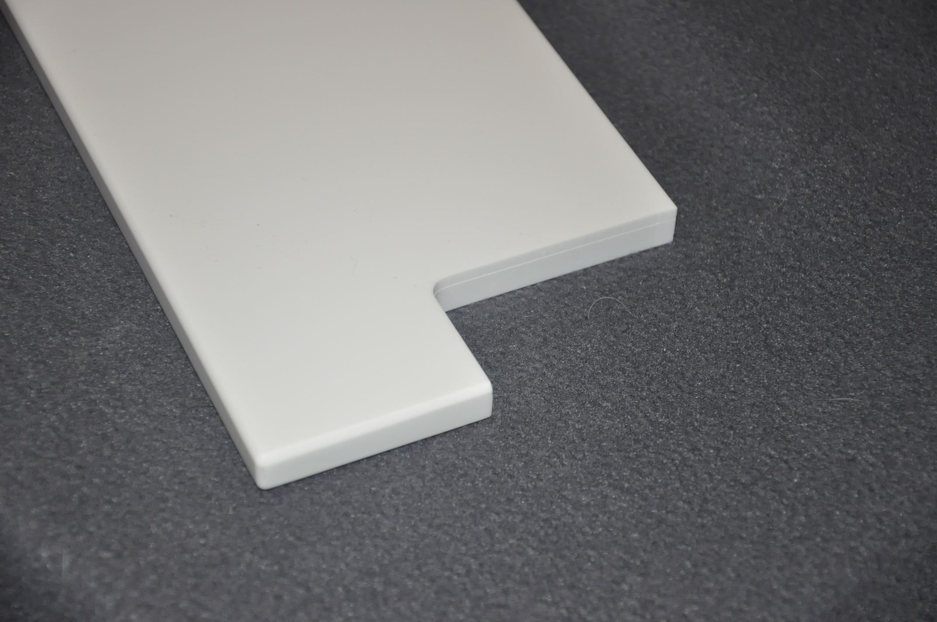 Custom Corian white window sill
