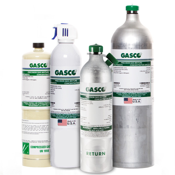 Gasco 34LS5020 NonReactive Disposable Calibration Gas, 20 ppm Carbon