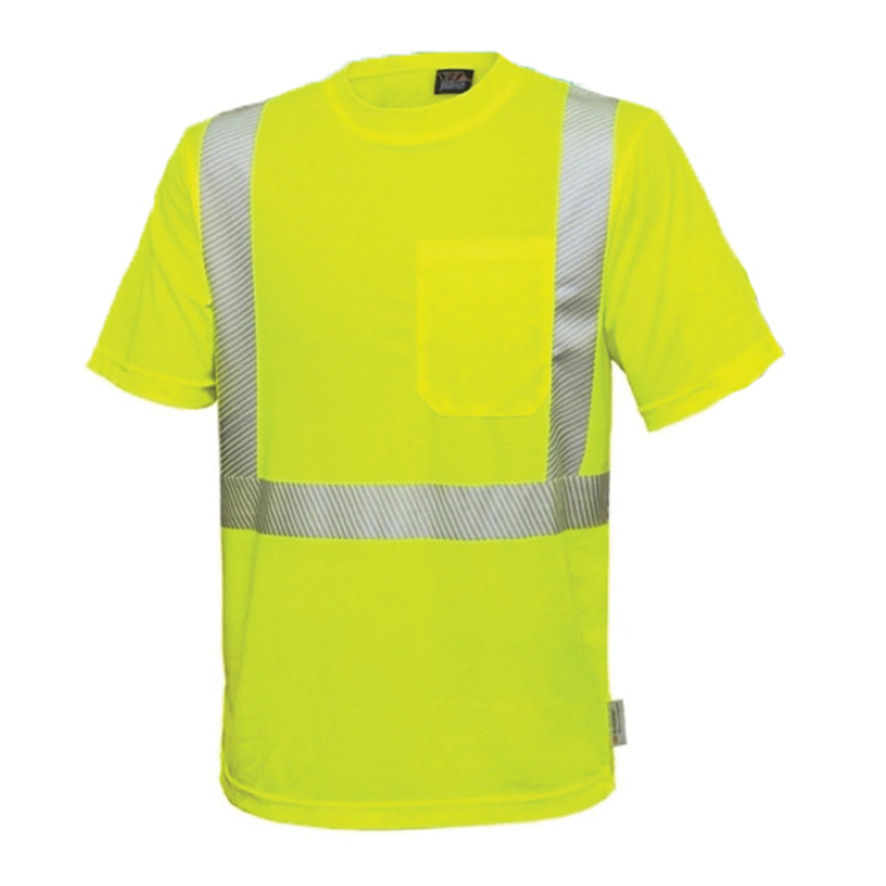 VEA® VEA-102-CT-LM ANSI Class 2 High-Visibility Short Sleeve Safety ...