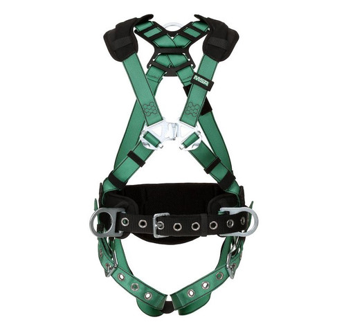 V-FORM Construction Harness, Super Extra Large, Back & Hip D-Ring, Tongue Buckle Leg Straps, Shoulder Padding