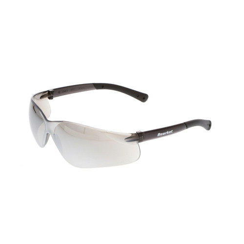 MCR Safety BearKat® BK117 Scratch-Resistant Safety Glasses, Universal, Gray Frame, Silver Mirror Lens
