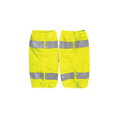 VEA® VEA-799-ST High-Visibility Safety Gaiters, Universal, Knit Polyester Mesh, Lime