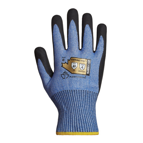 TenActiv™ S13TAWFN Extreme Cut-Resistant Gloves, 8, Black/Blue