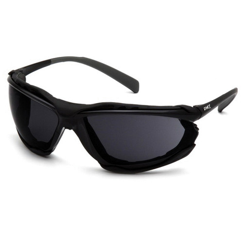 Pyramex® Proximity® SB9323ST Scratch-Resistant Lightweight Safety Glasses, Universal, Black Frame, Smoke Gray Anti-Fog Lens - SB9323ST