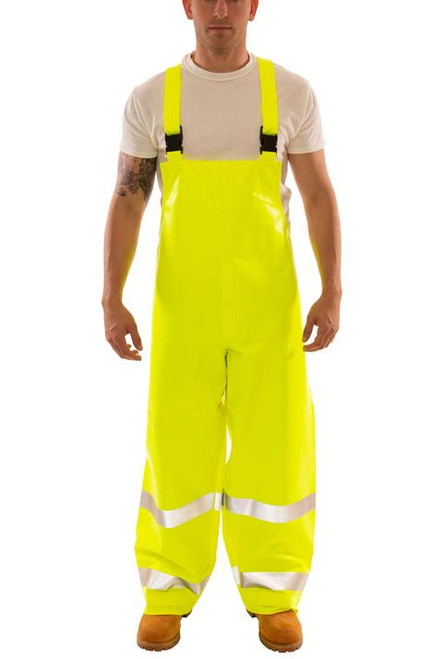 Eclipse Arc & Flash Fire Resistant Class 3 Bib Overall, Lime, Small