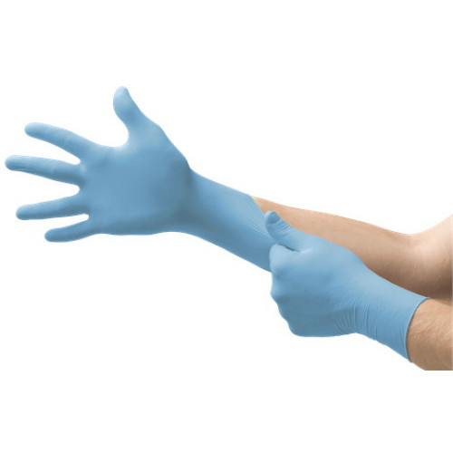 Microflex® Integra® N862 Powder-Free General Purpose Disposable Gloves, M, Nitrile, Blue
