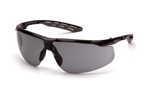 Black-gray frame / gray H2MAX anti-fog lens