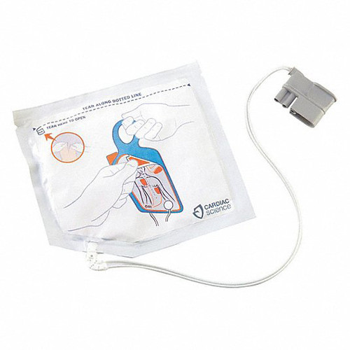 Replacement adult defibrillation pads for Powerheart G5, no iCPR feedback (pads only), 2 year shelf life.