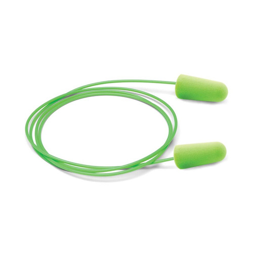 Moldex® Pura-Fit® 6900 Corded Disposable Earplugs, M, Bright Green, 100 Pair/Box