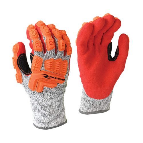 Radians® RWG603R Cut Protection Gloves, XL, HPPE, Gray/Salt and Pepper