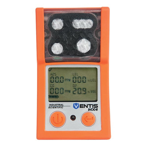 Industrial Scientific Ventisª MX4 VTS-K0031 Personal Multi-Gas Monitor, 0 to 100% Combustible Gas, 0 to 30% O2 - RENTAL