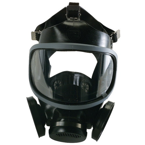 Ultra-Twin Facepiece, Large, Hycar, Black