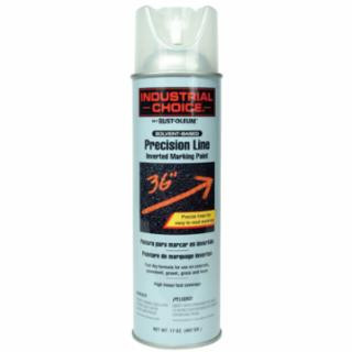 Industrial Choice® M1600/M1800 System Precision-Line Inverted Marking Paint, 17 oz, Hi-Vis Yellow, M1600 Solvent-Based