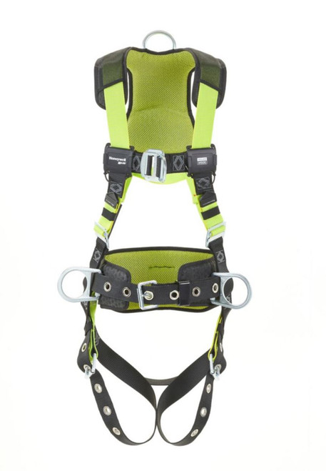 Miller H500 CC1 steel 1 pt harness w/ tongue & chest mating buckles w/ side D-rings size 2XL