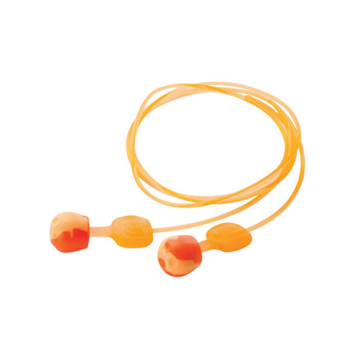 Howard Leight TrustFit™ Trustfitpod-30 Corded Multiple-Use Earplug, M, Orange/Yellow