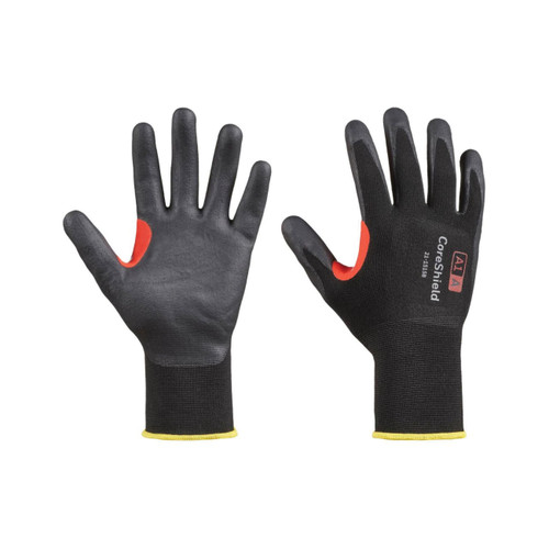 Honeywell Safety CoreShield™ 21-1515B Dipped Cut-Resistant Gloves, L, Nylon, Black