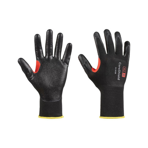 Honeywell Safety CoreShield™ 21-1818B Dipped Cut-Resistant Gloves, XL, Nylon, Black