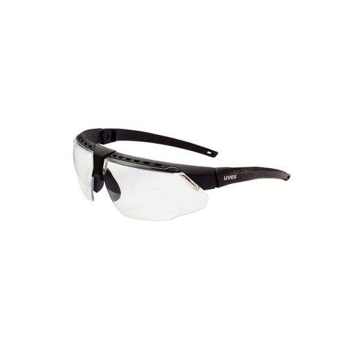 Uvex® Avatar™ S2850HS Safety Glasses, M, Black Frame, Clear Uvextreme® Anti-Fog Lens